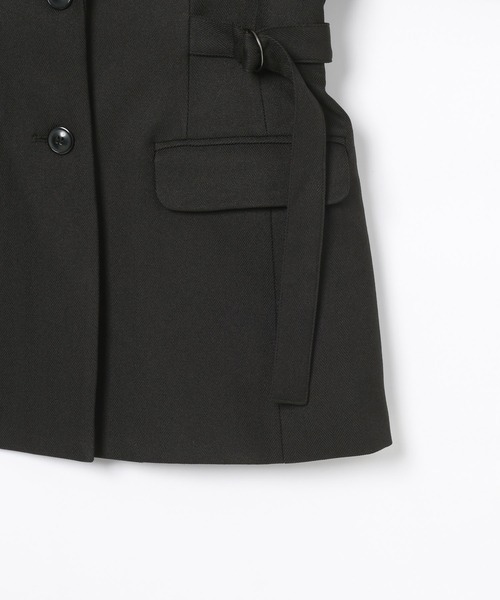 PAGEBOY(ページボーイ)の「クラシックボクシージャケット【セットアップ対応】(テーラードジャケット・レディース・チェック/ブラウン/ブラック・FREE)」の9枚目の写真