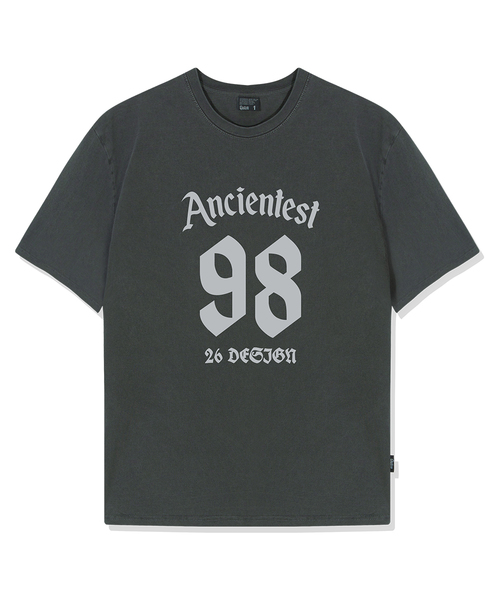 QUTON(ク―トン)の「エンシェンティスト ピグメント オーバーサイズ 半袖Tシャツ(Tシャツ/カットソー・レディース・チャコール/ブラック/ライトグレー・1/2)」の3枚目の写真