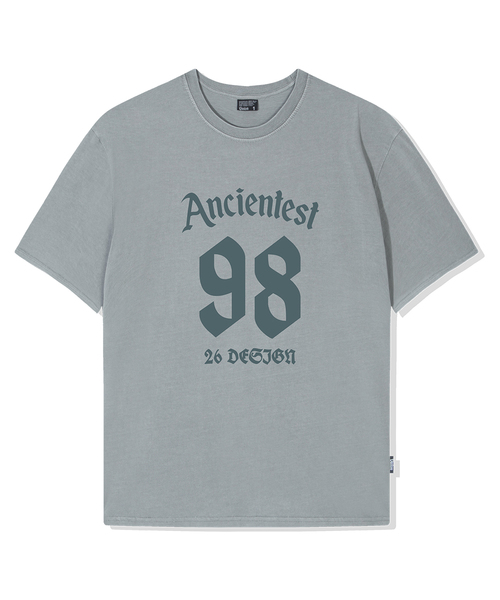 QUTON(ク―トン)の「エンシェンティスト ピグメント オーバーサイズ 半袖Tシャツ(Tシャツ/カットソー・レディース・チャコール/ブラック/ライトグレー・1/2)」の1枚目の写真
