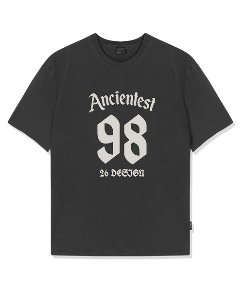 QUTON(ク―トン)の「エンシェンティスト ピグメント オーバーサイズ 半袖Tシャツ(Tシャツ/カットソー・レディース・チャコール/ブラック/ライトグレー・1/2)」の2枚目の写真