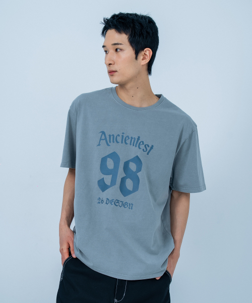 QUTON(ク―トン)の「エンシェンティスト ピグメント オーバーサイズ 半袖Tシャツ(Tシャツ/カットソー・レディース・チャコール/ブラック/ライトグレー・1/2)」の5枚目の写真