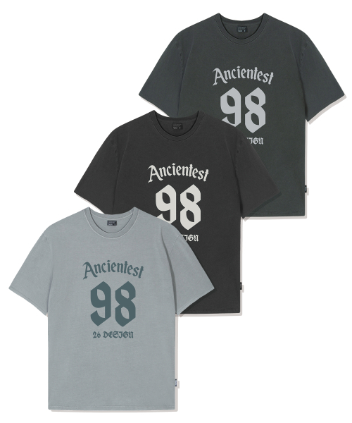 QUTON(ク―トン)の「エンシェンティスト ピグメント オーバーサイズ 半袖Tシャツ(Tシャツ/カットソー・レディース・チャコール/ブラック/ライトグレー・1/2)」の6枚目の写真