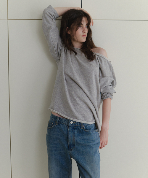 AARAN(アラン)の「ムンデミジスウェットシャツ_メランジグレー(スウェット・レディース・グレー・FREE)」の4枚目の写真