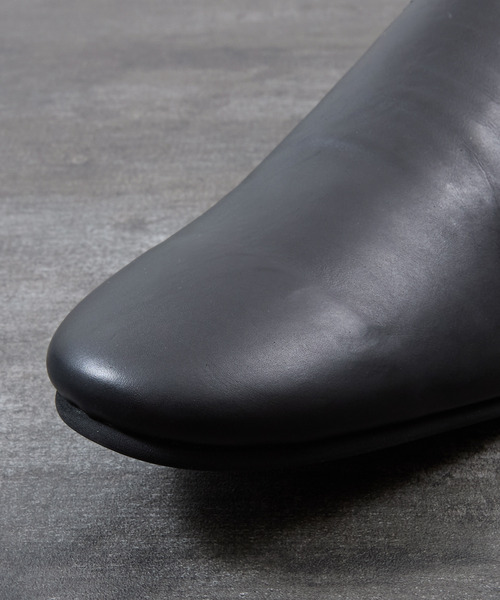 PADRONE（パドローネ）の「PADRONE パドローネ / FT CUTOFF SLIP-ON フラットソールカットオフスリッポンレザーシューズ / PU8394-2001（スリッポン・メンズ・ブラウン/ブラック・40/42/41）」の5枚目の写真