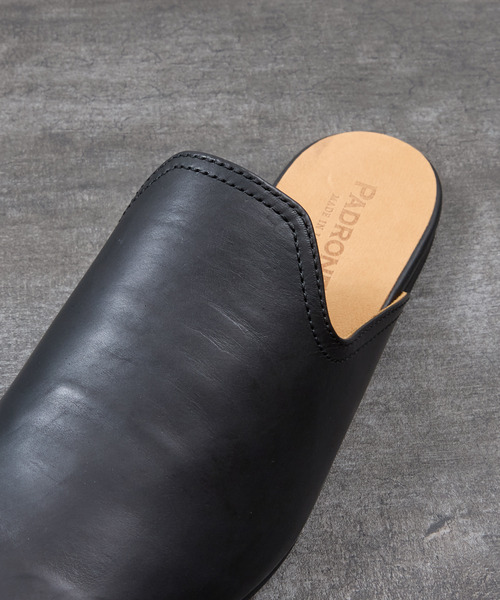 PADRONE（パドローネ）の「PADRONE パドローネ / FT CUTOFF SLIP-ON フラットソールカットオフスリッポンレザーシューズ / PU8394-2001（スリッポン・メンズ・ブラウン/ブラック・40/42/41）」の6枚目の写真