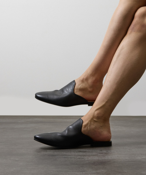 PADRONE（パドローネ）の「PADRONE パドローネ / FT CUTOFF SLIP-ON フラットソールカットオフスリッポンレザーシューズ / PU8394-2001（スリッポン・メンズ・ブラウン/ブラック・40/42/41）」の12枚目の写真