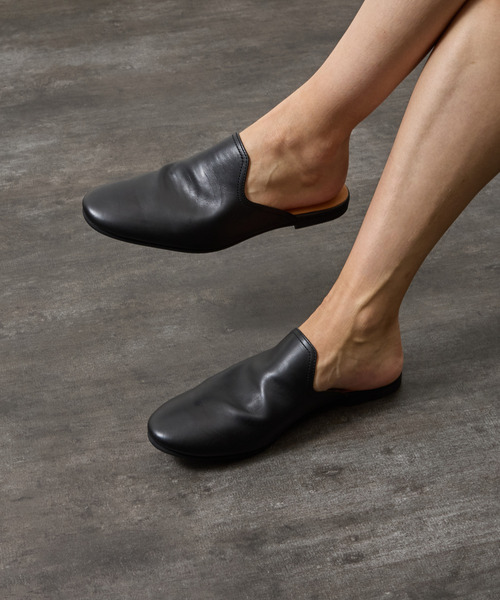 PADRONE（パドローネ）の「PADRONE パドローネ / FT CUTOFF SLIP-ON フラットソールカットオフスリッポンレザーシューズ / PU8394-2001（スリッポン・メンズ・ブラウン/ブラック・40/42/41）」の13枚目の写真