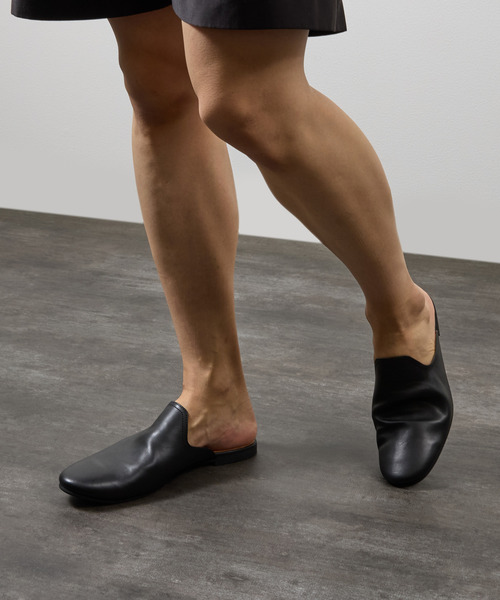 PADRONE（パドローネ）の「PADRONE パドローネ / FT CUTOFF SLIP-ON フラットソールカットオフスリッポンレザーシューズ / PU8394-2001（スリッポン・メンズ・ブラウン/ブラック・40/42/41）」の15枚目の写真