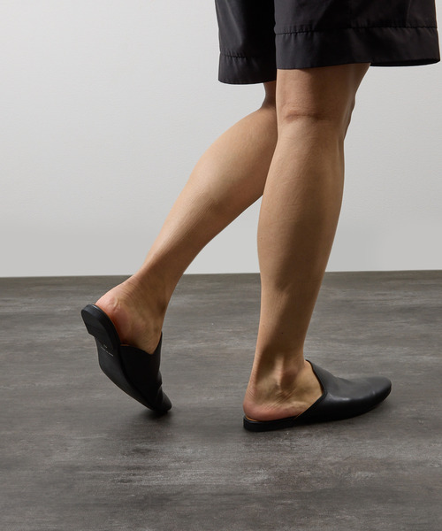 PADRONE（パドローネ）の「PADRONE パドローネ / FT CUTOFF SLIP-ON フラットソールカットオフスリッポンレザーシューズ / PU8394-2001（スリッポン・メンズ・ブラウン/ブラック・40/42/41）」の17枚目の写真