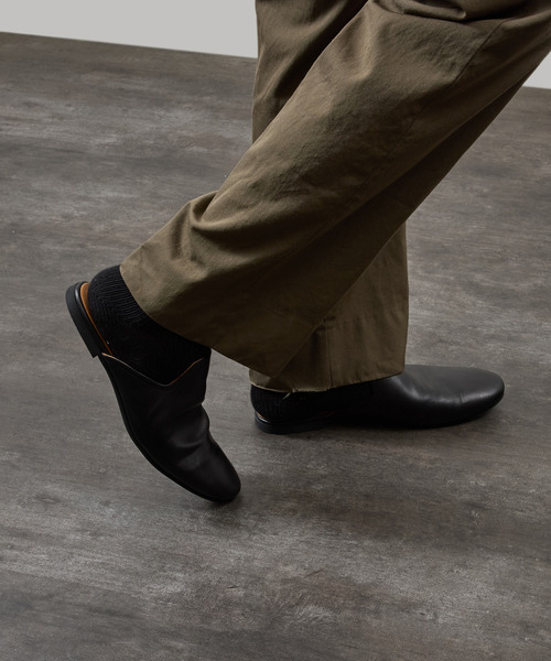 PADRONE（パドローネ）の「PADRONE パドローネ / FT CUTOFF SLIP-ON フラットソールカットオフスリッポンレザーシューズ / PU8394-2001（スリッポン・メンズ・ブラウン/ブラック・40/42/41）」の20枚目の写真