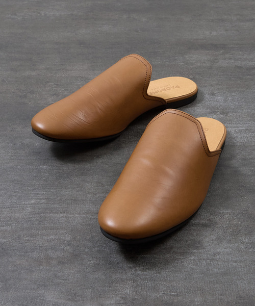 PADRONE（パドローネ）の「PADRONE パドローネ / FT CUTOFF SLIP-ON フラットソールカットオフスリッポンレザーシューズ / PU8394-2001（スリッポン・メンズ・ブラウン/ブラック・40/42/41）」の21枚目の写真