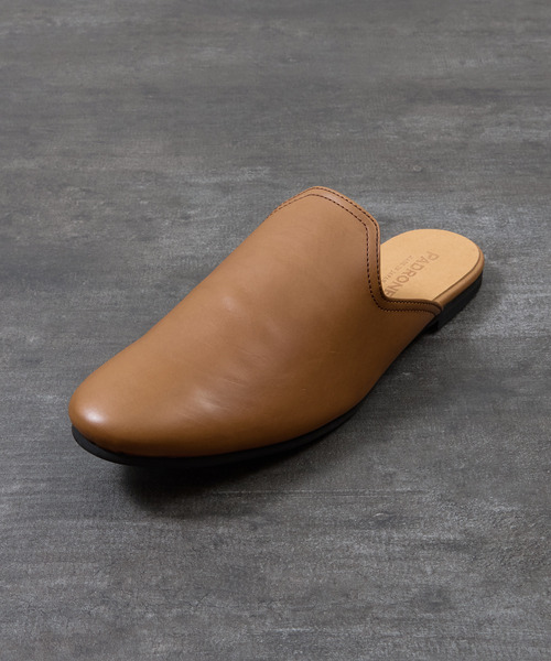 PADRONE（パドローネ）の「PADRONE パドローネ / FT CUTOFF SLIP-ON フラットソールカットオフスリッポンレザーシューズ / PU8394-2001（スリッポン・メンズ・ブラウン/ブラック・40/42/41）」の22枚目の写真