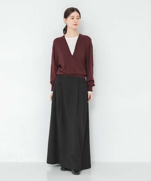 URBAN RESEARCH(アーバンリサーチ)の「new basic CLEAN VOLUME SKIRT(スカート・レディース・ブラック/ネイビー・38/36)」の5枚目の写真