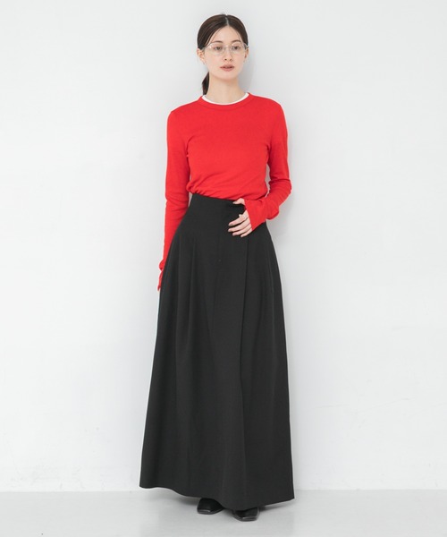 URBAN RESEARCH(アーバンリサーチ)の「new basic CLEAN VOLUME SKIRT(スカート・レディース・ブラック/ネイビー・38/36)」の6枚目の写真