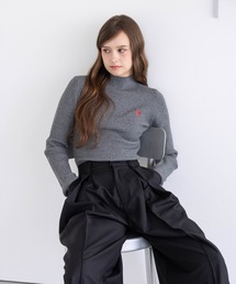 U.S. POLO ASSN. | 【U.S. POLO ASSN.】clear 別注 ハイゲージハイネックニットトップス(ニット/セーター)