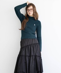 【U.S. POLO ASSN.】clear 別注 ハイゲージハイネックニットトップス