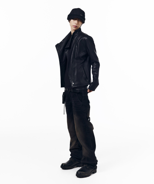 AAKAM(アーカム)の「バイカー ラップ レザージャケット(ブラック)(ライダースジャケット・レディース・その他・1/2)」の8枚目の写真