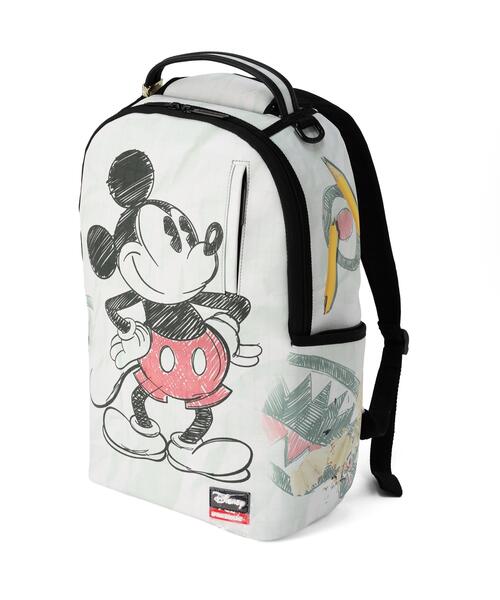 ROYAL FLASH(ロイヤルフラッシュ)の「SPRAY GROUND/スプレーグラウンド/DISNEY OLD SKETCH MICKEY BACKPACK(バックパック/リュック・メンズ・その他24・F)」の2枚目の写真