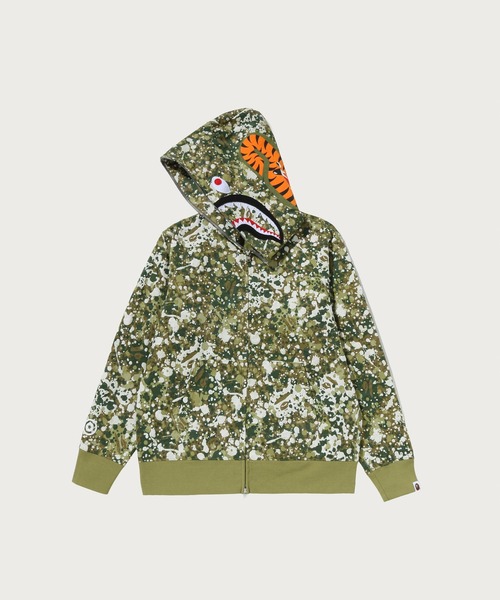 SPLASH CAMO SHARK FULL ZIP HOODIE（パーカー）｜A BATHING APE（ア