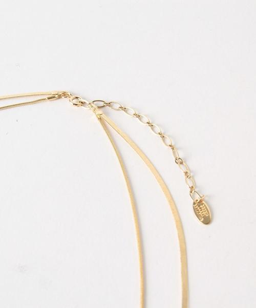 green label relaxing（グリーンレーベルリラクシング）の「KF フラットチェーンコンビ/ネックレス（ネックレス・レディース・ゴールド/シルバー・FREE）」の4枚目の写真