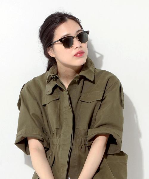 Ray-Ban(レイバン)の「<Ray-Ban(レイバン)>CLUBMASTER 3016/51◆(サングラス・レディース・ブラック・FREE)」の11枚目の写真