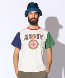 ALDIES | Army T アーミー 刺繍 発泡プリントT(Tシャツ/カットソー)