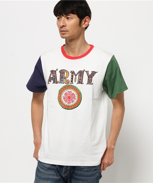 ALDIES(アールディーズ)の「Army T / アーミーT(Tシャツ/カットソー・メンズ・グレー/ブラウン/ブラック/アイボリー/オフホワイト・MEDIUM/SMALL/LARGE/X-LARGE/X-SMALL)」の8枚目の写真