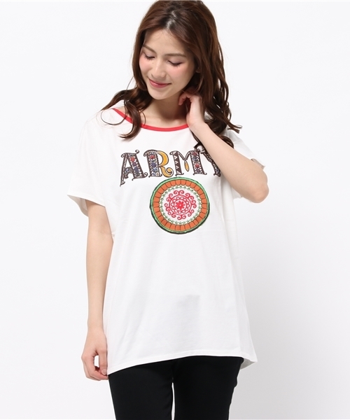 ALDIES(アールディーズ)の「Army T / アーミーT(Tシャツ/カットソー・メンズ・グレー/ブラウン/ブラック/アイボリー/オフホワイト・MEDIUM/SMALL/LARGE/X-LARGE/X-SMALL)」の17枚目の写真
