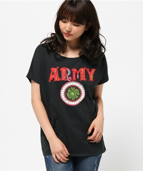 ALDIES(アールディーズ)の「Army T / アーミーT(Tシャツ/カットソー・メンズ・グレー/ブラウン/ブラック/アイボリー/オフホワイト・MEDIUM/SMALL/LARGE/X-LARGE/X-SMALL)」の11枚目の写真