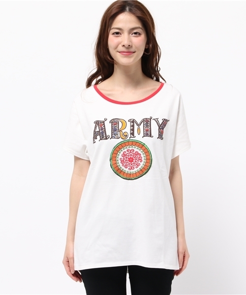 ALDIES(アールディーズ)の「Army T / アーミーT(Tシャツ/カットソー・メンズ・グレー/ブラウン/ブラック/アイボリー/オフホワイト・MEDIUM/SMALL/LARGE/X-LARGE/X-SMALL)」の16枚目の写真