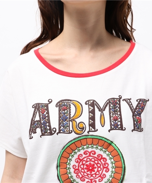 ALDIES(アールディーズ)の「Army T / アーミーT(Tシャツ/カットソー・メンズ・グレー/ブラウン/ブラック/アイボリー/オフホワイト・MEDIUM/SMALL/LARGE/X-LARGE/X-SMALL)」の13枚目の写真