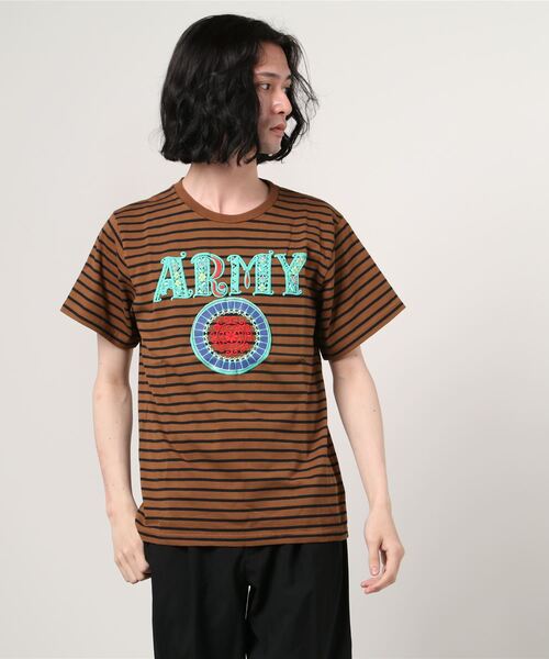 ALDIES(アールディーズ)の「Army T / アーミーT(Tシャツ/カットソー・メンズ・グレー/ブラウン/ブラック/アイボリー/オフホワイト・MEDIUM/SMALL/LARGE/X-LARGE/X-SMALL)」の5枚目の写真