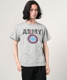 Army T アーミー 刺繍 発泡プリントT
