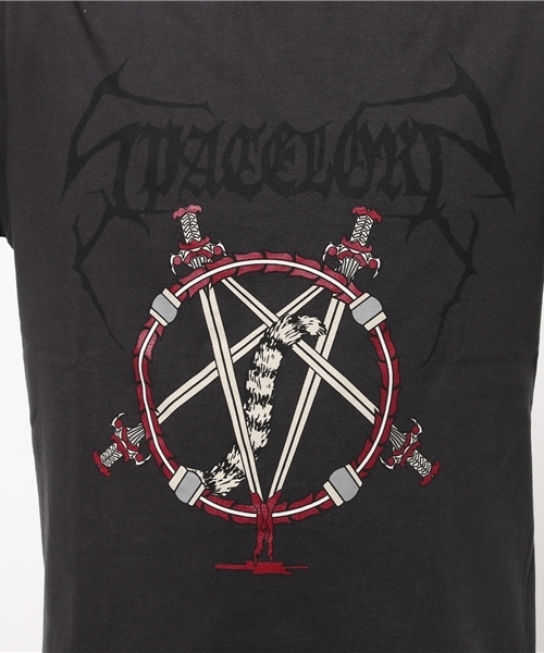 ALDIES（アールディーズ）の「【SPACELORZ】PENTAGRAM T ペンタグラムT（Tシャツ/カットソー・メンズ・ホワイト/ブラック/レッド・SMALL/MEDIUM/LARGE）」の8枚目の写真