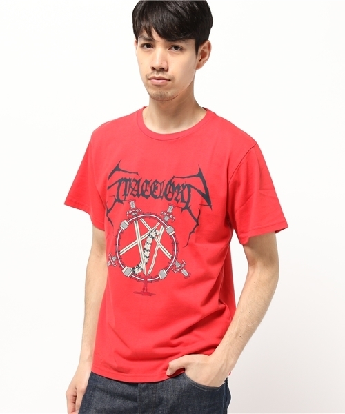 ALDIES（アールディーズ）の「【SPACELORZ】PENTAGRAM T ペンタグラムT（Tシャツ/カットソー・メンズ・ホワイト/ブラック/レッド・SMALL/MEDIUM/LARGE）」の11枚目の写真