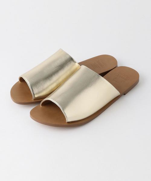 Boisson Chocolat（ボワソンショコラ）の「BFC ミュールフラットサンダル2（サンダル・レディース・シルバー/ゴールド・MEDIUM/SMALL/LARGE）」の2枚目の写真