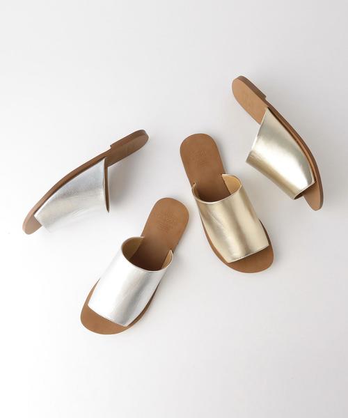 Boisson Chocolat（ボワソンショコラ）の「BFC ミュールフラットサンダル2（サンダル・レディース・シルバー/ゴールド・MEDIUM/SMALL/LARGE）」の8枚目の写真
