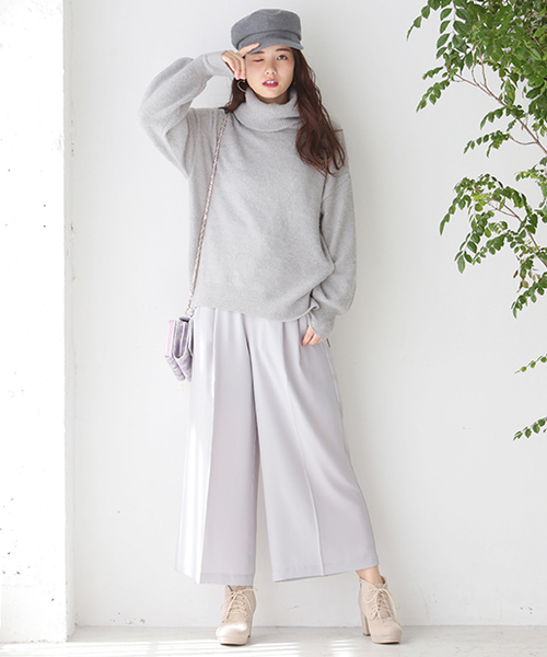 one after another NICE CLAUP（ワンアフターアナザーナイスクラップ）の「スエードベルトワイドパンツ（その他パンツ・レディース・ライトグレー/ピンク/モカ/ブラック/ピンク系その他・FREE）」の20枚目の写真