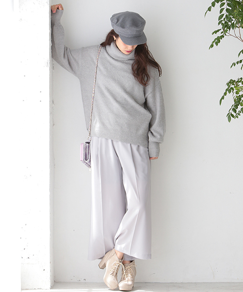 one after another NICE CLAUP（ワンアフターアナザーナイスクラップ）の「スエードベルトワイドパンツ（その他パンツ・レディース・ライトグレー/ピンク/モカ/ブラック/ピンク系その他・FREE）」の21枚目の写真