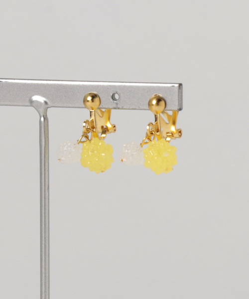 カヤ(カヤ)の「【カヤ】金平糖ふたつぶイヤリング(イヤリング・レディース・ピンク/グリーン/イエロー/オレンジ/パープル/ブルー・FREE)」の14枚目の写真