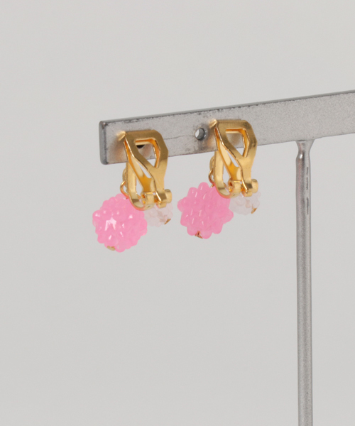 カヤ(カヤ)の「【カヤ】金平糖ふたつぶイヤリング(イヤリング・レディース・ピンク/グリーン/イエロー/オレンジ/パープル/ブルー・FREE)」の13枚目の写真
