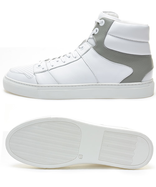 BEAUTY&YOUTH UNITED ARROWS(ビューティーアンドユースユナイテッドアローズ)の「BY LEATHER HI-CUT SNK(スニーカー・メンズ・ホワイト/ネイビー・41/42/43)」の8枚目の写真