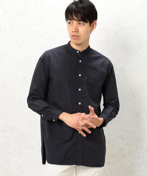 green label relaxing（グリーンレーベルリラクシング）の「SC TYPEWRITER BIG/BAND/C シャツ◆（シャツ/ブラウス・メンズ・ホワイト/ベージュ/ネイビー・LARGE/SMALL/MEDIUM）」の3枚目の写真