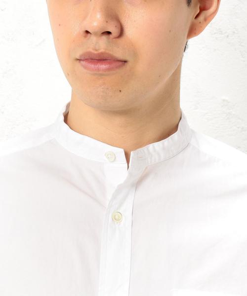 green label relaxing（グリーンレーベルリラクシング）の「SC TYPEWRITER BIG/BAND/C シャツ◆（シャツ/ブラウス・メンズ・ホワイト/ベージュ/ネイビー・LARGE/SMALL/MEDIUM）」の8枚目の写真