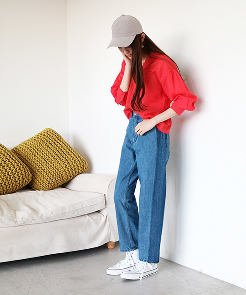 N.（N. Natural Beauty Basic）（エヌエヌナチュラルビューティーベーシック）の「【追加生産】スカラップコットンレースブラウス（シャツ/ブラウス・レディース・ホワイト/レッド・MEDIUM）」の6枚目の写真