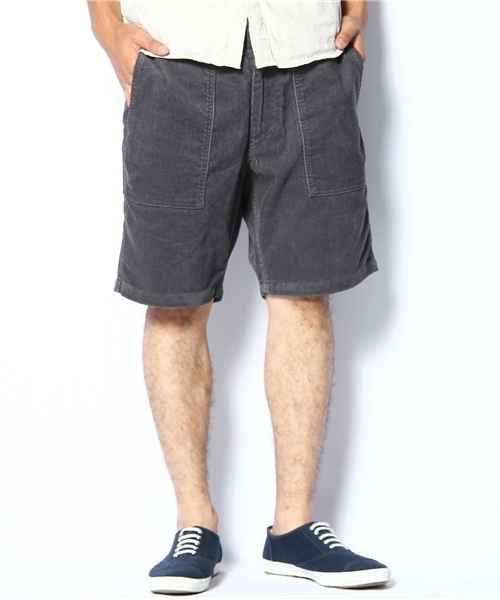 BEAUTY&YOUTH UNITED ARROWS(ビューティーアンドユースユナイテッドアローズ)の「BY ウォッシュ/コーデュロイ ベーカー ショーツ ◆(その他パンツ・メンズ・ダークグレー/ブラウン・SMALL/MEDIUM/LARGE/X-LARGE)」の1枚目の写真