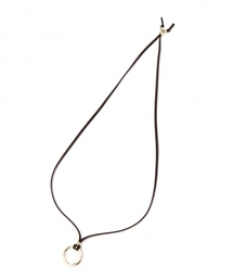 GLOBAL WORK | フェイクレザーコードネックレス/759059(ネックレス)