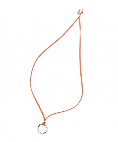 GLOBAL WORK（グローバルワーク）の「フェイクレザーコードネックレス/759059（ネックレス・メンズ・ダークブラウン/グリーン/オレンジ/ブラック/イエロー・FREE）」の5枚目の写真