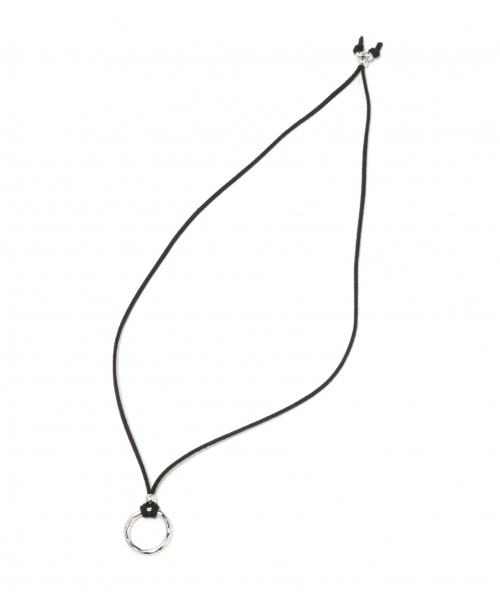 GLOBAL WORK（グローバルワーク）の「フェイクレザーコードネックレス/759059（ネックレス・メンズ・ダークブラウン/グリーン/オレンジ/ブラック/イエロー・FREE）」の2枚目の写真