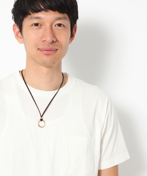 GLOBAL WORK（グローバルワーク）の「フェイクレザーコードネックレス/759059（ネックレス・メンズ・ダークブラウン/グリーン/オレンジ/ブラック/イエロー・FREE）」の10枚目の写真